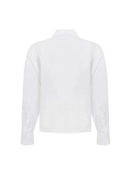 Camicia boxy MSTCALI in tela ramié con ricamo MAX MARA STUDIO | 2616111012600031